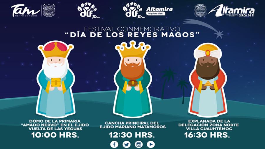 Invita Ayuntamiento al Festival Conmemorativo del D&iacute;a de Reyes