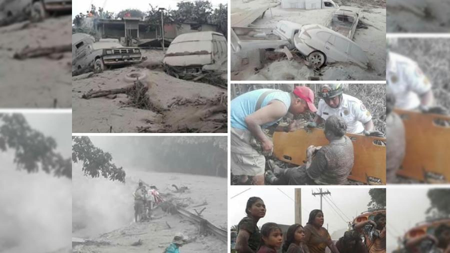  Suman 62 muertos, tras la erupción en Guatemala
