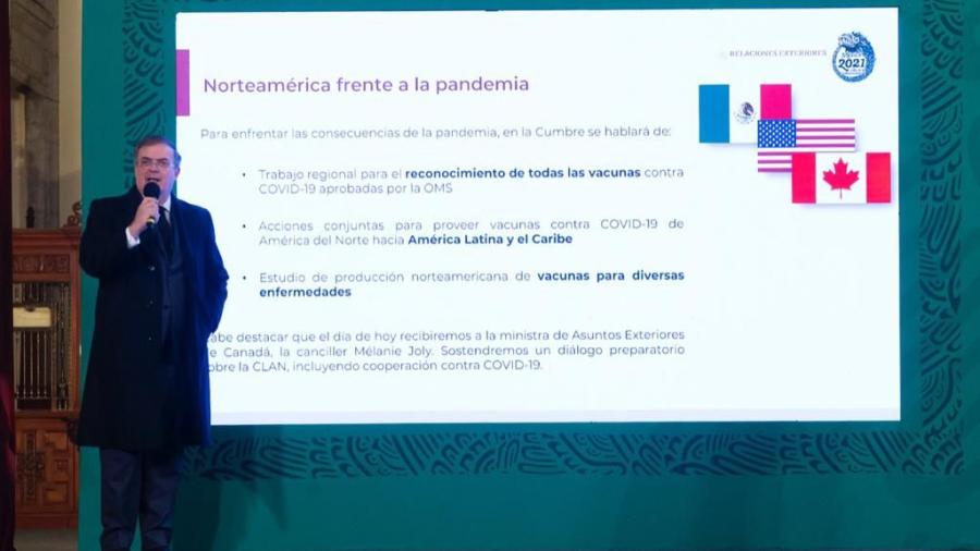 Detalla Marcelo Ebrard temas que se abordarán en Cumbre de Líderes de América del Norte 