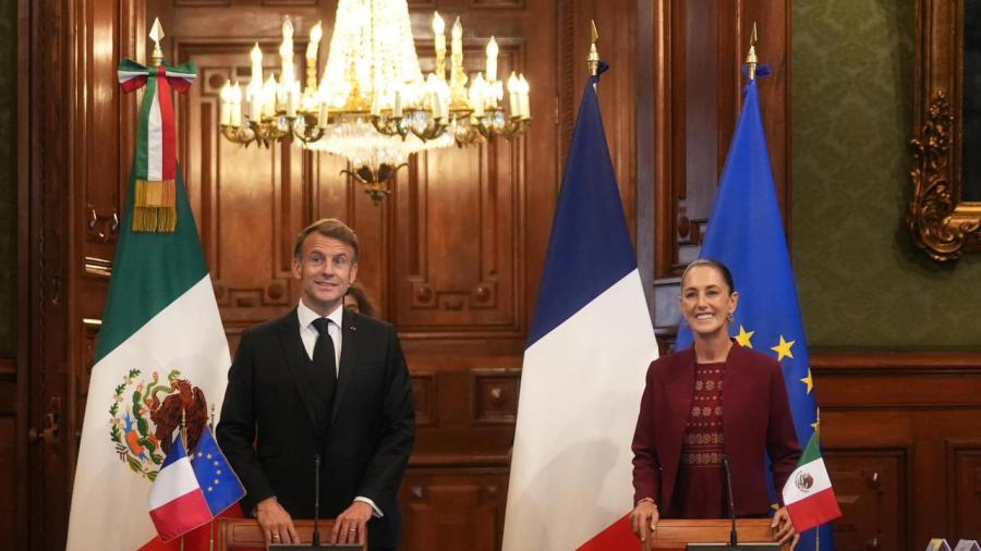 Macron en México: Sheinbaum anuncia acuerdos en cultura, ciencia y comercio 