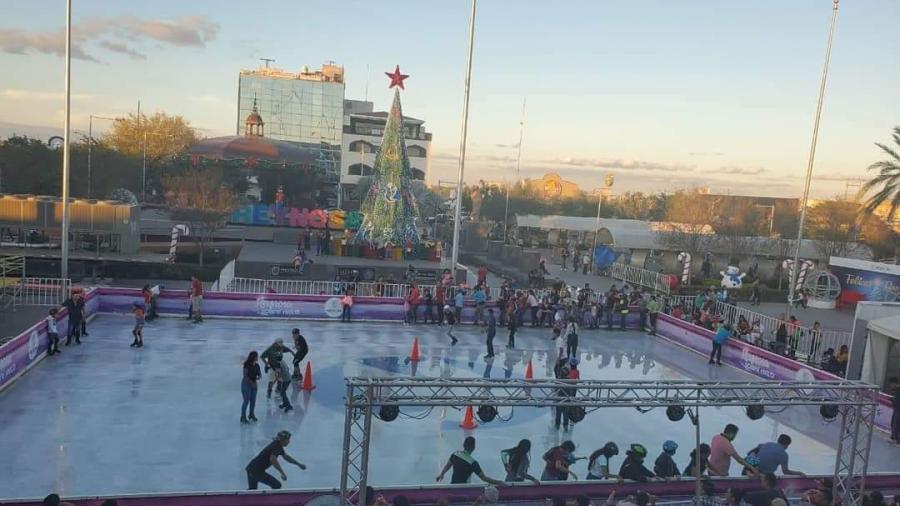 Asisten más familias a disfrutar la pista Reynosa Sobre Hielo