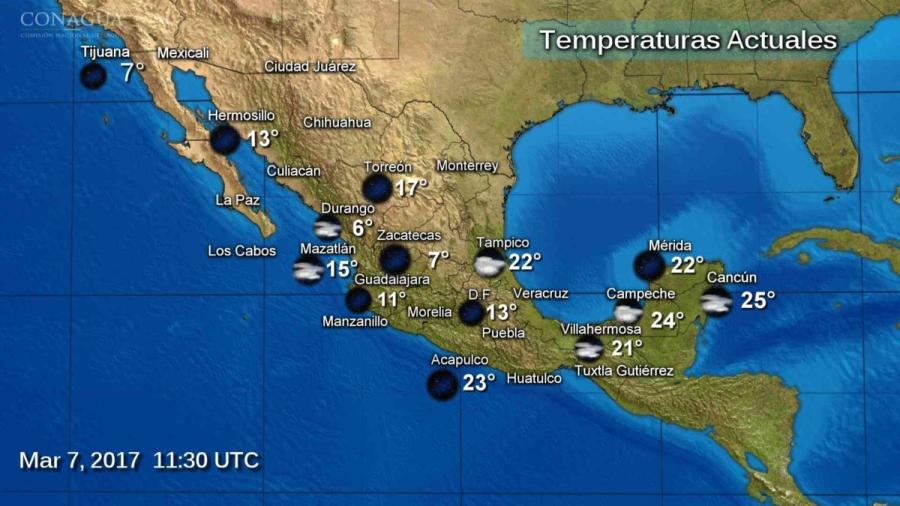 Cielo nublado y lluvias se esperan en gran parte del país