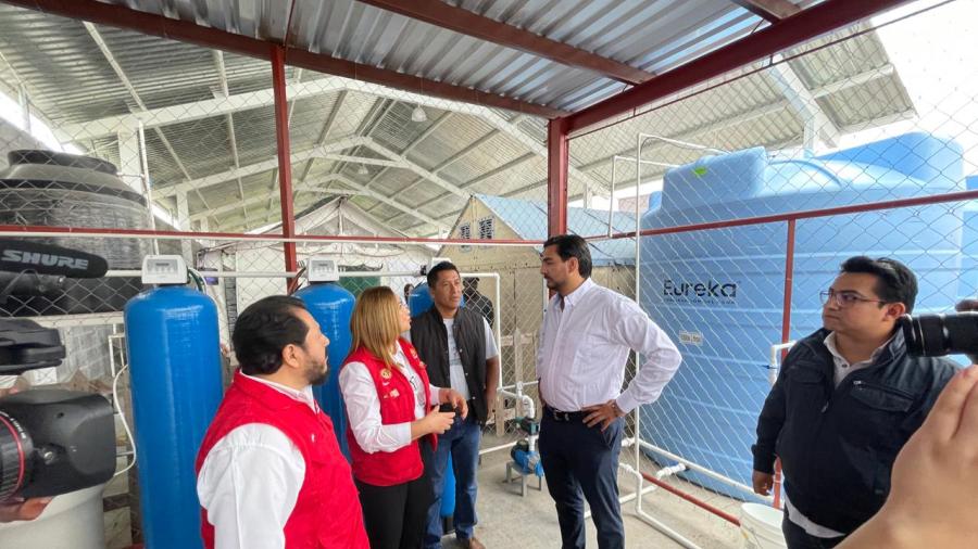 Entregan planta purificadora a albergue “Senda de Vida”