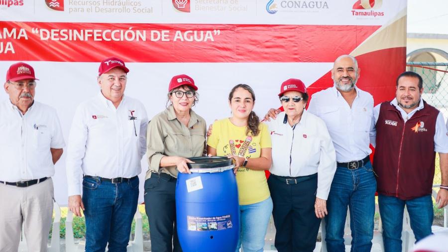 Entrega SEBIEN dispositivos de filtración de agua en Altamira