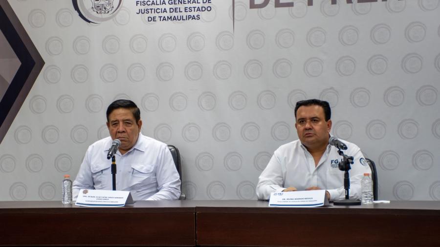 Fiscalía General de Justicia del Estado de Tamaulipas presentó en conferencia datos relevantes sobre los hechos ocurridos contra el magistrado