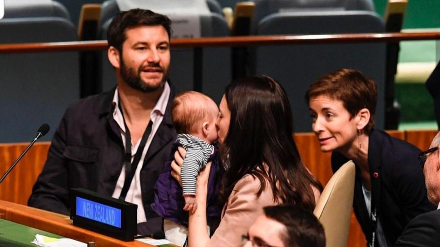 La Primera Ministra de Nueva Zelanda llevó a su bebé a la ONU