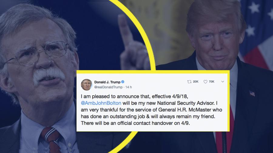 Trump nombra a John Bolton su asesor de Seguridad Nacional