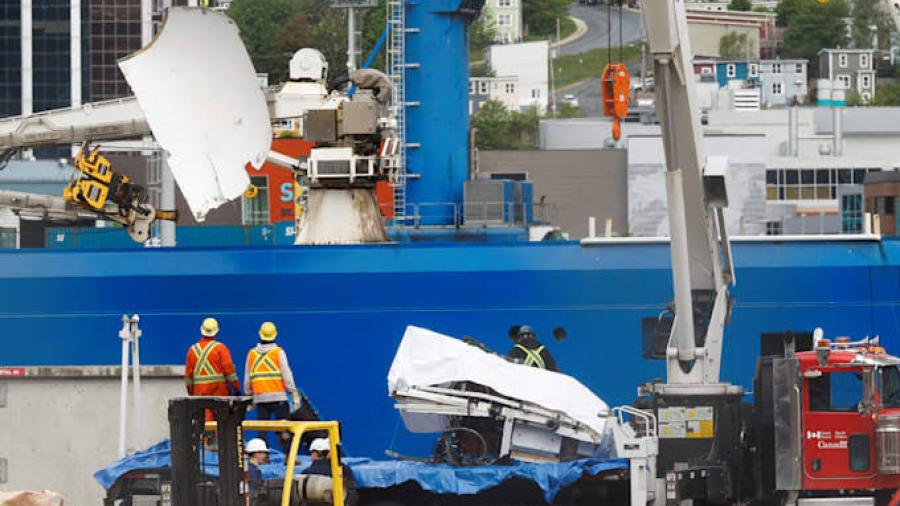 Guardia Costera de EU halla posibles restos humanos del submarino Titán