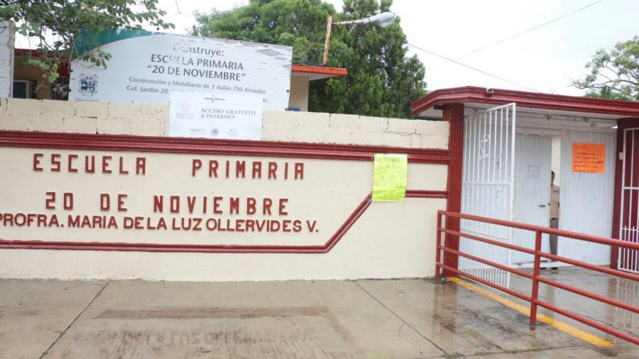 Vandalizan salones en primaria de Madero 