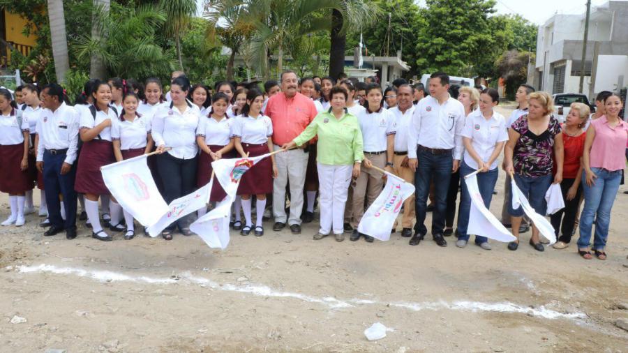 Pone en marcha gobierno de Tampico pavimentación de vialidades en las colonias Nuevo Progreso y Tancol