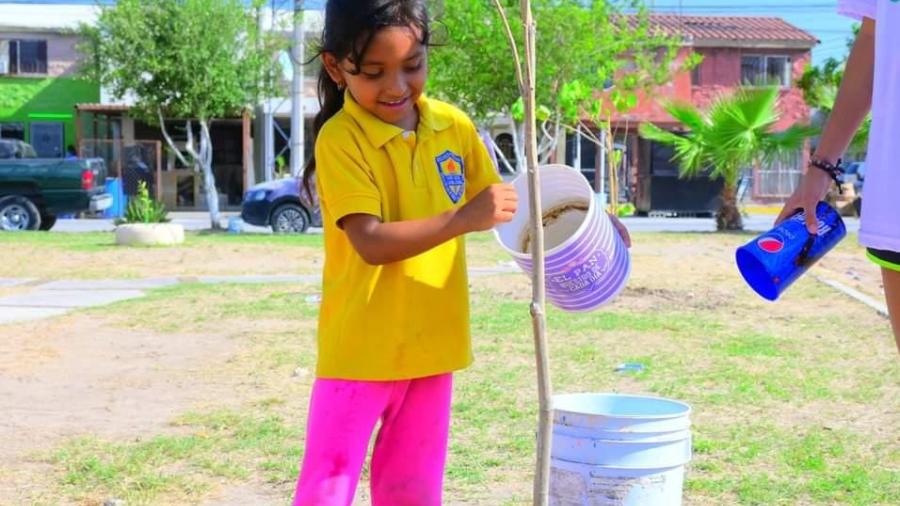 Niños y niñas principales promotores ecológicos en Reynosa
