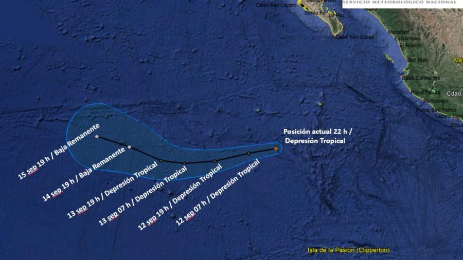 Se forma depresión tropical en el Pacífico