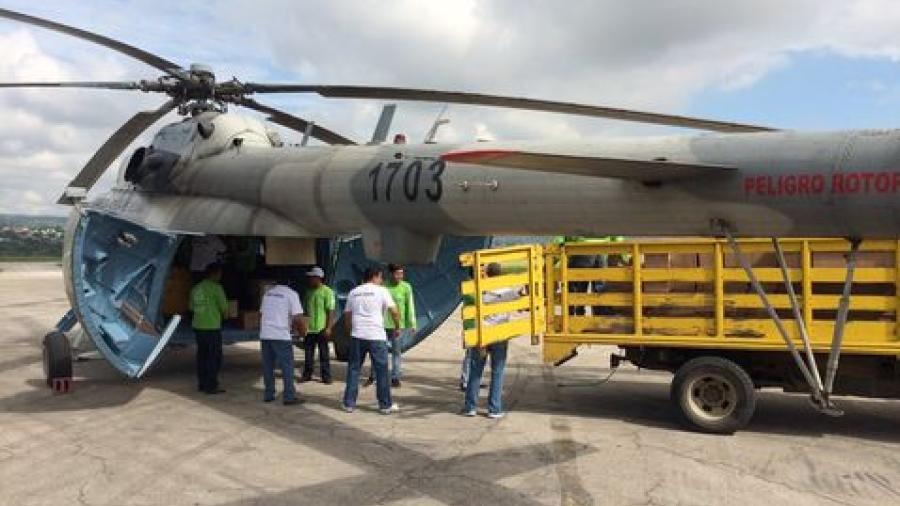 Se desploma helicóptero con víveres para Chiapas