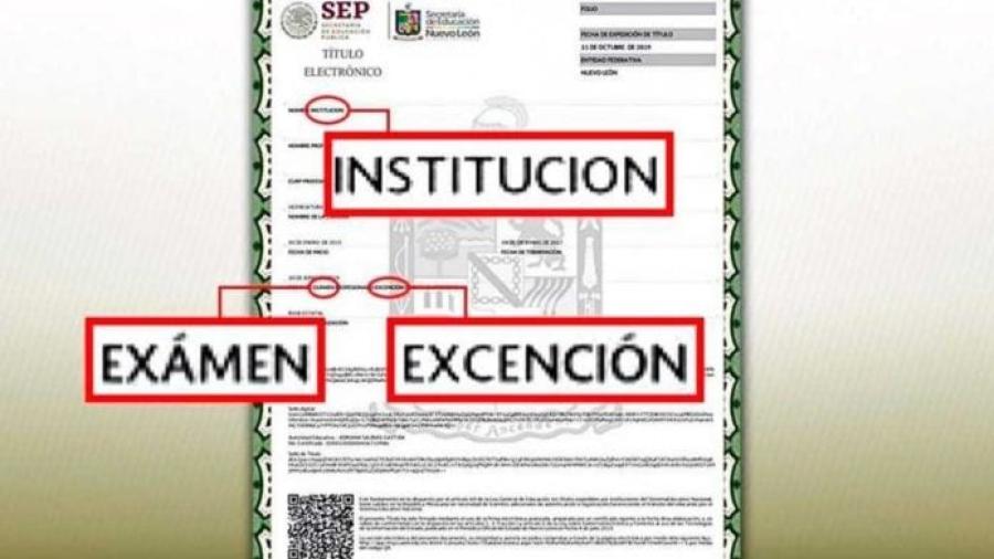 La SEP entrega títulos profesionales con faltas ortográficas