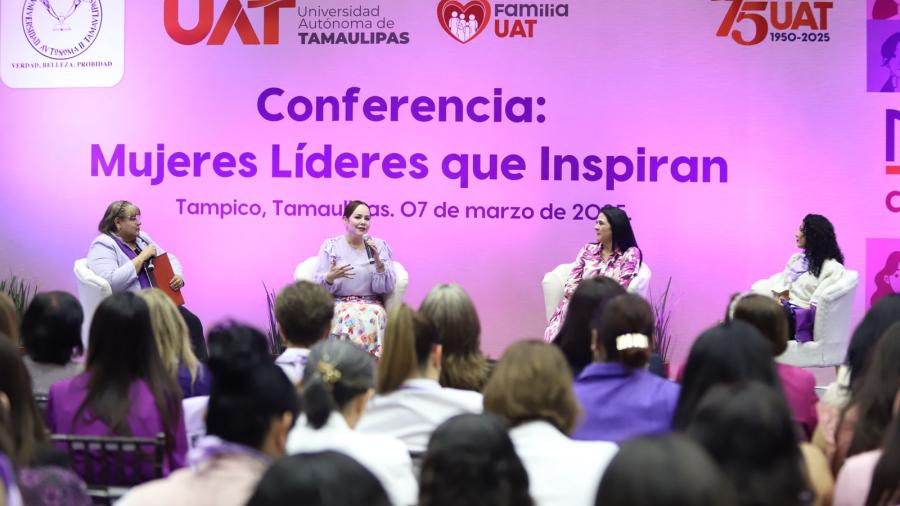 Impulsa alcaldesa Carmen Lilia Canturosas liderazgo femenino en foro de la UAT