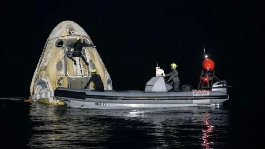 Regresa a la Tierra nave de SpaceX