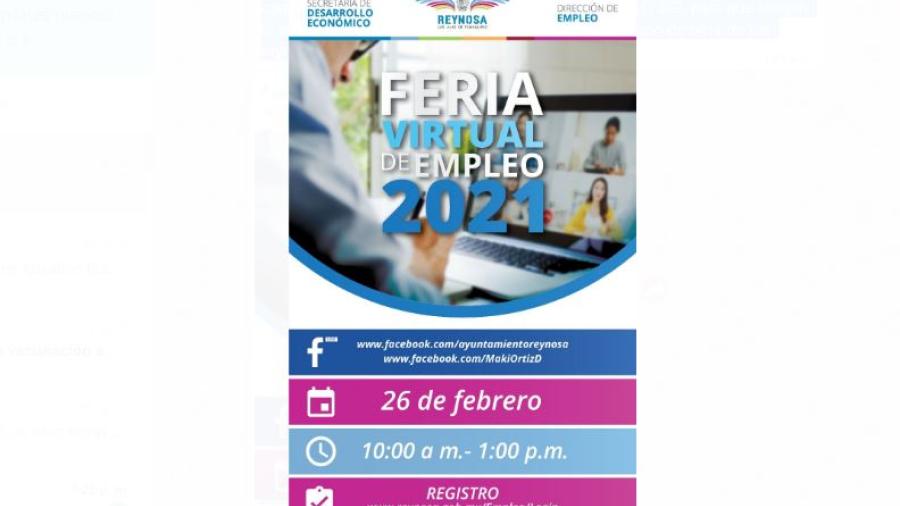 Invita Gobierno  Municipal a Feria Virtual de Empleo 2021