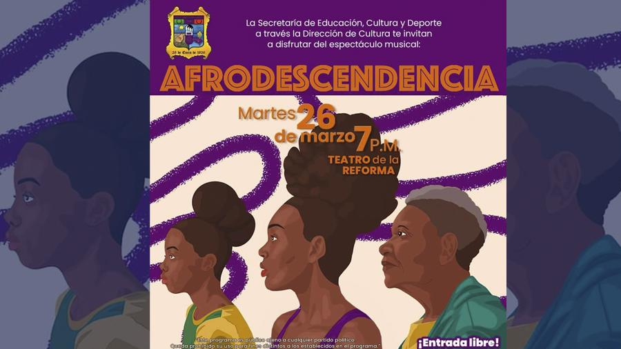 Invitan a presenciar el espectáculo musical "Afrodescendencia"