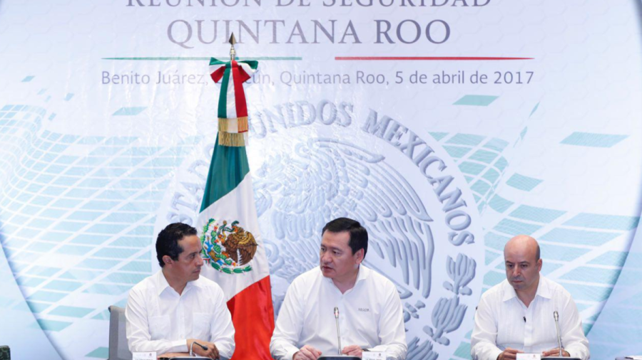 Encabeza reunión de seguridad Osorio Chong en Quintana Roo