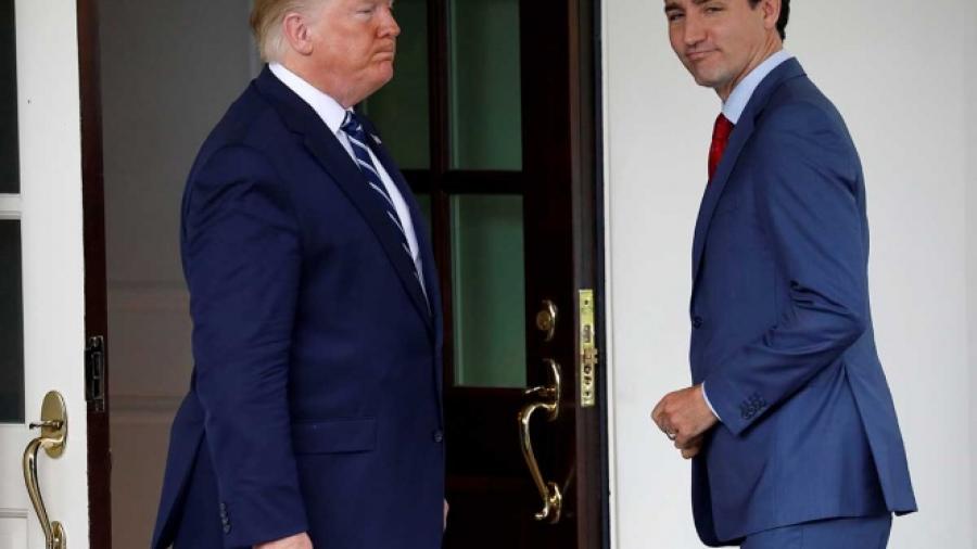 Inician Trump y Trudeau conversaciones en la Casa Blanca