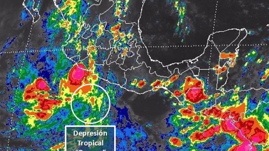 Avanza Ram&oacute;n como depresi&oacute;n tropical hacia el suroeste de Acapulco