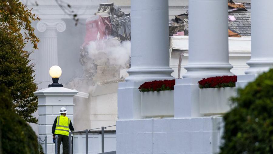 Demolerán el Ala Este de la Casa Blanca para dar paso a salón de baile presidencial