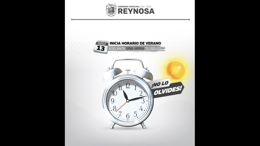 El domingo 13 de marzo inicia el Horario de Verano para la frontera norte del país