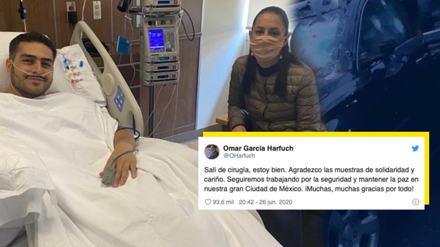 'Salí de cirugía, estoy bien', afirma Omar García Harfuch tras atentado