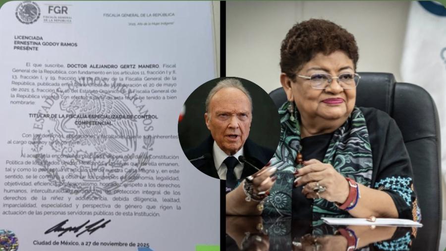 Tras la renuncia de Gertz Manero, Ernestina Godoy queda al frente de la FGR