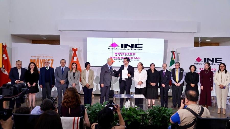 Se registra Álvarez Maynes como candidato a la presidencia por MC