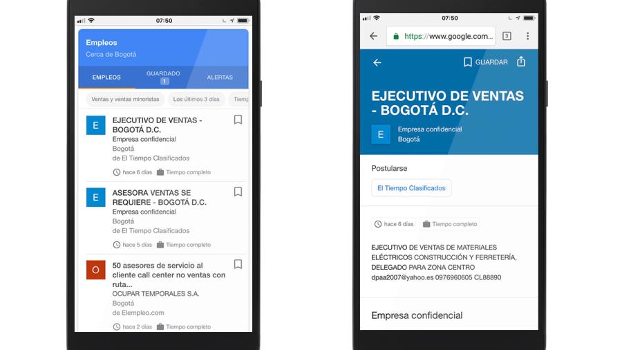 Habilitan Google Empleos en México