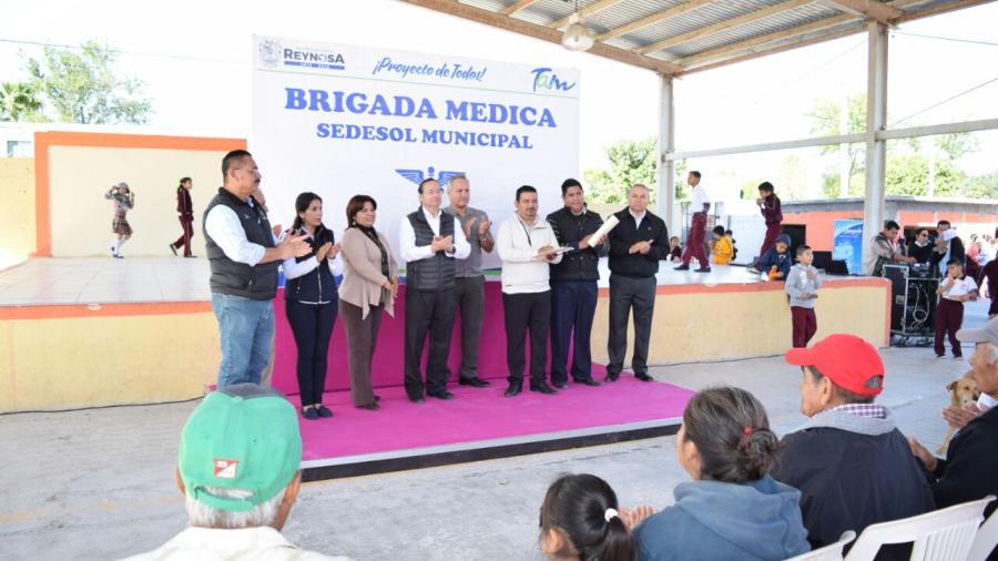 Realiza Sedesol Brigada Médica en la Américo Villarreal 
