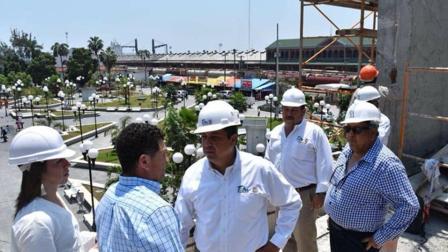 Recorre Gobernador la obra de nuevos mercados de Tampico