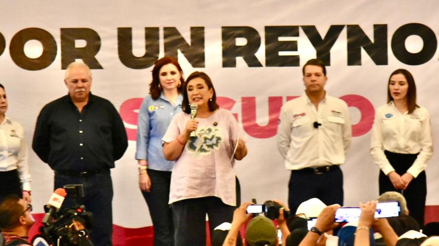 Los gobiernos de Morena los tienen abandonados Reynosa: Xóchitl Gálvez.