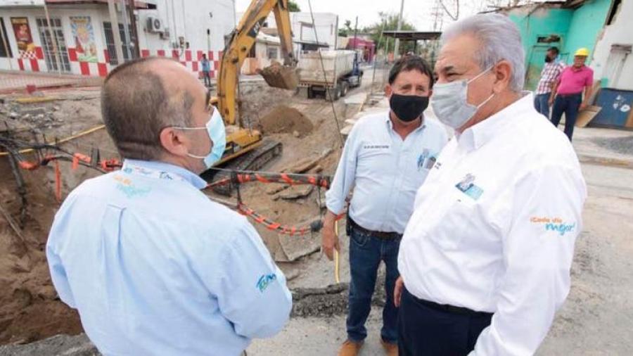 Aceleran reparaci&oacute;n de socavones y puente en Nuevo Laredo