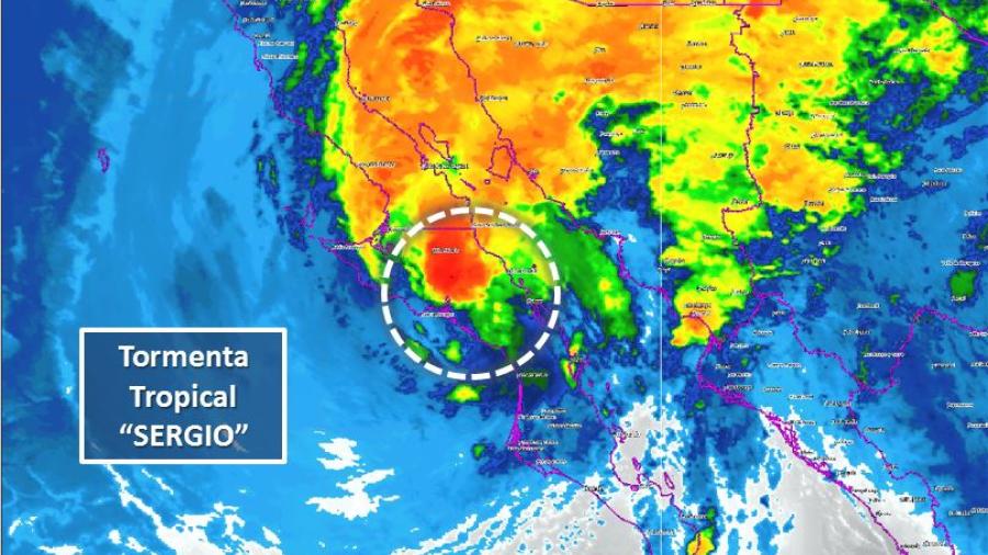 Tormenta tropical "Sergio" tocará tierra en Baja California