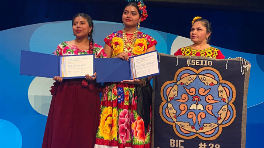 ¡Orgullo Mexicano!, estudiantes indígenas ganan el Premio Mundial Juvenil del Agua