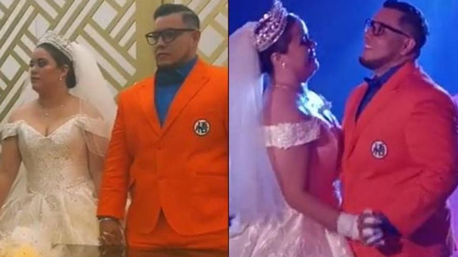 Hombre se casa luciendo traje de Dragon Ball
