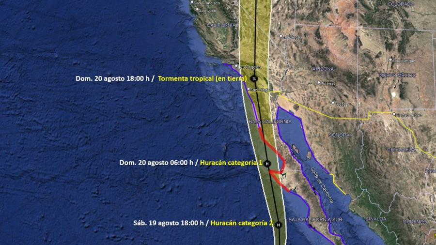  Huracán "Hilary" baja a categoría 3