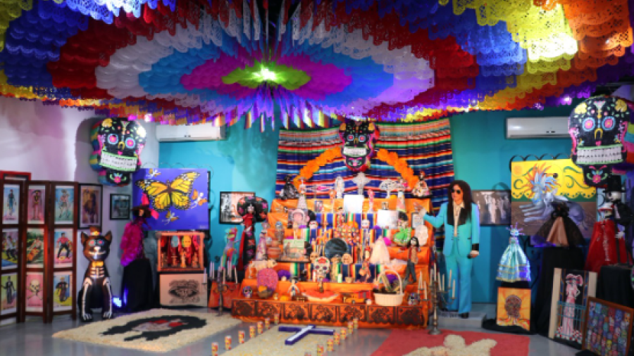 Dedican monumental altar de muertos al &iacute;dolo de las multitudes, Rigo Tovar 