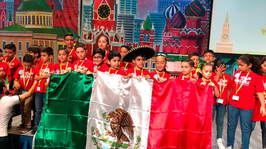 Brillan niños mexicanos en Campeonato Internacional de Cálculo Mental en Rusia