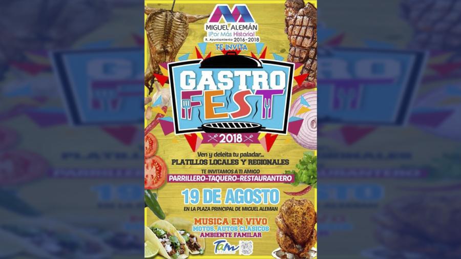 Realizarán Gastro Fest 2018 en Miguel Alemán 