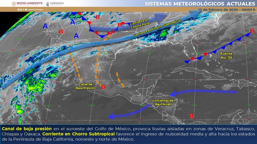 Condiciones estables con bajo potencial de lluvias y temperaturas cálidas