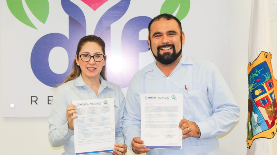 Firman DIF Reynosa y CICADE convenio en apoyo a emprendedores