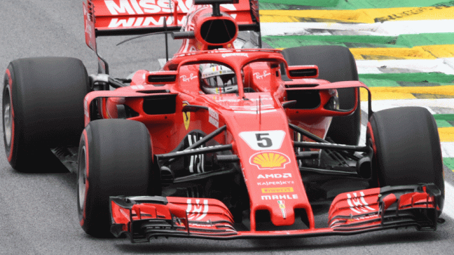 Vettel es primero en las terceras pruebas en Sao Paulo