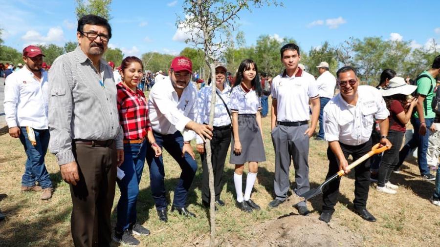 Inició reforestación del parque Laguna La Escondida de Reynosa