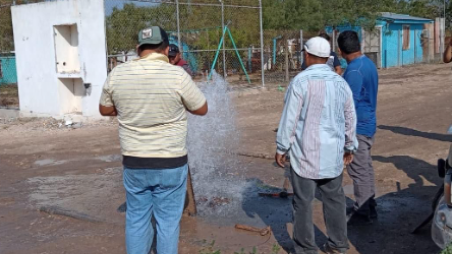 Garantiza COMAPA suministro de agua potable a Ejido “El Guerreño” 