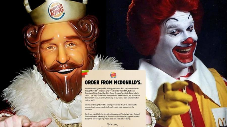 Burger King pide… ¿ordenar en McDonald’s?