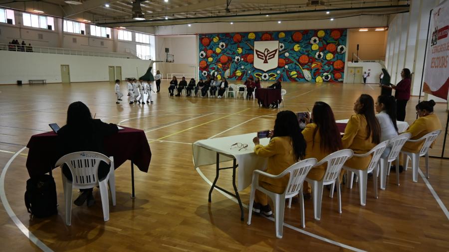 Se Celebró Concurso de Escoltas en el Polideportivo Reynosa
