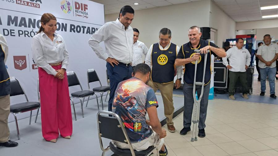 Club Rotario Reynosa y Municipio unen esfuerzos para otorgar pr&oacute;tesis